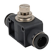 Пневматический быстроразъемный фитинг: 2 шт/уп, встроенный регулирующий клапан (PN# FVU12)