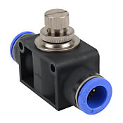 Пневматический быстроразъемный фитинг: 2 шт/уп, встроенный регулирующий клапан (PN# FVU12M)