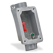 Соединительная коробка/коробка устройства: проходная, 1 группа, (2) 1-дюймовые кабельные вводы с внутренней резьбой NPT (PN# FXB-6)