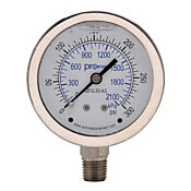 Механический манометр: от 0 до 300 фунтов на кв. дюйм изб./от 0 до 2100 кПа (PN# G25-SL300-4LS)