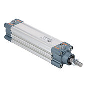 Пневматический цилиндр: ISO 15552, диаметр отверстия 32 мм, ход 100 мм (PN# G32M100MD-MC)