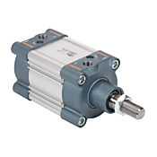 Пневматический цилиндр: ISO 15552, диаметр отверстия 80 мм, ход поршня 25 мм (PN# G80M025MD-MC)