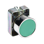 Кнопка 22 мм: без фиксации, зеленая, IP65 (PN# GCX1102-SC)