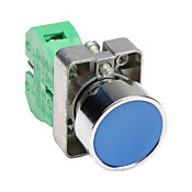 Кнопка 22 мм: без фиксации, синяя, IP65 (PN# GCX1104)