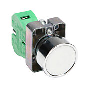 Кнопка 22 мм: без фиксации, белая, IP65 (PN# GCX1105)