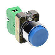 Кнопка 22 мм: без фиксации, синяя, IP65 (PN# GCX1114)