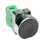 Кнопка 22 мм: без фиксации, черная, IP65 (PN# GCX1120)