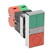 Кнопка 22 мм: без фиксации, красная/зеленая, IP65 (PN# GCX1153-120)