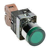Кнопка 22 мм: нажать ВКЛ. - нажать ВЫКЛ., зеленая, IP65 (PN# GCX1192-120)