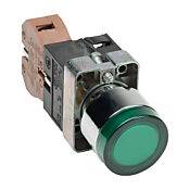 Кнопка 22 мм: нажать ВКЛ. - нажать ВЫКЛ., зеленая, IP65 (PN# GCX1192-120L)
