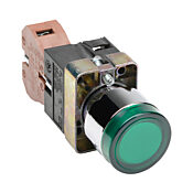 Кнопка 22 мм: нажать ВКЛ. - нажать ВЫКЛ., зеленая, IP65 (PN# GCX1192-24)