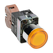 Кнопка 22 мм: нажать ВКЛ. - нажать ВЫКЛ., желтая, IP65 (PN# GCX1193-120)