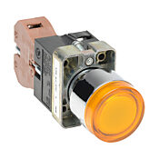 Кнопка 22 мм: нажать ВКЛ. - нажать ВЫКЛ., желтая, IP65 (PN# GCX1193-120L)