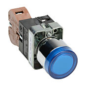 Кнопка 22 мм: нажать ВКЛ. - нажать ВЫКЛ., синяя, IP65 (PN# GCX1194-120L)