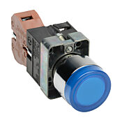 Кнопка 22 мм: нажать ВКЛ. - нажать ВЫКЛ., синяя, IP65 (PN# GCX1194-24)