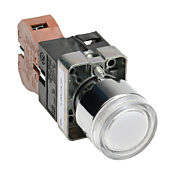 Кнопка 22 мм: нажать ВКЛ. - нажать ВЫКЛ., прозрачная, IP65 (PN# GCX1195-24L)