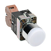 Кнопка 22 мм: нажать ВКЛ. - нажать ВЫКЛ., белая, IP65 (PN# GCX1196-120L)