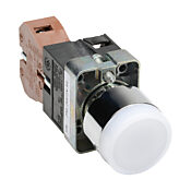 Кнопка 22 мм: нажать ВКЛ. - нажать ВЫКЛ., белая, IP65 (PN# GCX1196-24)