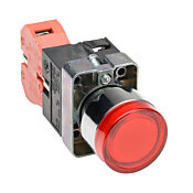 Кнопка 22 мм: без фиксации, красная, IP65 (PN# GCX1201-120L)