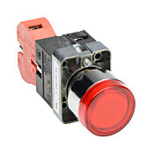 Кнопка 22 мм: без фиксации, красная, IP65 (PN# GCX1201-24L)