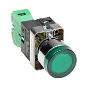 Кнопка 22 мм: мгновенного действия, зеленая, IP65 (PN# GCX1202-120)