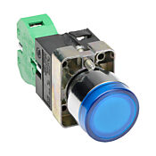 Кнопка 22 мм: без фиксации, синяя, IP65 (PN# GCX1204-120)