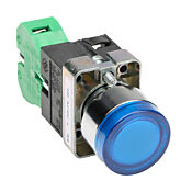 Кнопка 22 мм: без фиксации, синяя, IP65 (PN# GCX1204-120L)