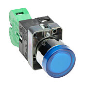 Кнопка 22 мм: без фиксации, синяя, IP65 (PN# GCX1204-24L)