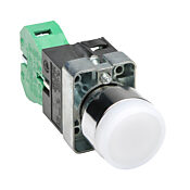 Кнопка 22 мм: без фиксации, белая, IP65 (PN# GCX1206-120)