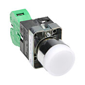 Кнопка 22 мм: без фиксации, белая, IP65 (PN# GCX1206-24L)