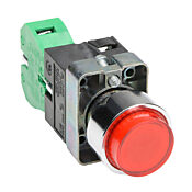 Кнопка 22 мм: без фиксации, красная, IP65 (PN# GCX1211-120LA)