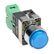 Кнопка 22 мм: без фиксации, синяя, IP65 (PN# GCX1214-24L)