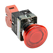 Кнопка 22 мм: без фиксации, красная, IP65 (PN# GCX1221-120)