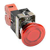 Кнопка 22 мм: без фиксации, красная, IP65 (PN# GCX1221-120L)