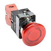 Кнопка 22 мм: без фиксации, красная, IP65 (PN# GCX1221-24L)