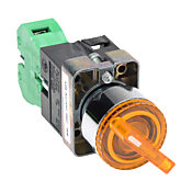 Селекторный переключатель: с пружинным возвратом справа, 22 мм, 2-позиционный, рукоятка (PN# GCX1243-120)