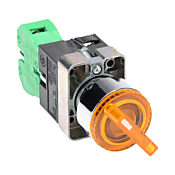 Селекторный переключатель: с пружинным возвратом справа, 22 мм, 2-позиционный, рукоятка (PN# GCX1243-24)