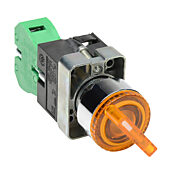 Селекторный переключатель: с пружинным возвратом справа, 22 мм, 2-позиционный, рукоятка (PN# GCX1243-24L)