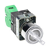 Селекторный переключатель: с пружинным возвратом справа, 22 мм, 2-позиционный, ручка (PN# GCX1245-24L)