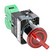 Селекторный переключатель: фиксированный, 22 мм, 2-позиционный, кнопочный (PN# GCX1251-120)