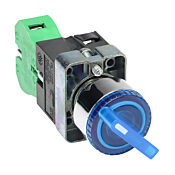 Селекторный переключатель: фиксированный, 22 мм, 2-позиционный, рукоятка (PN# GCX1254-24L)