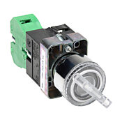 Селекторный переключатель: фиксированный, 22 мм, 2-позиционный, ручка управления (PN# GCX1255-24)