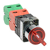 Селекторный переключатель: фиксированный, 22 мм, 3-позиционный, кнопочный (PN# GCX1261-24L)