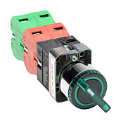 Селекторный переключатель: фиксированный, 22 мм, 3-позиционный, кнопочный (PN# GCX1262-120)