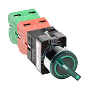 Селекторный переключатель: фиксированный, 22 мм, 3-позиционный, кнопочный (PN# GCX1262-120L)