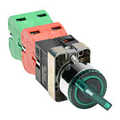 Селекторный переключатель: фиксированный, 22 мм, 3-позиционный, кнопочный (PN# GCX1262-24)