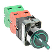 Селекторный переключатель: фиксированный, 22 мм, 3-позиционный, кнопочный (PN# GCX1262-24L)