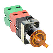 Селекторный переключатель: фиксированный, 22 мм, 3-позиционный, кнопочный (PN# GCX1263-24)