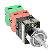 Селекторный переключатель: фиксированный, 22 мм, 3-позиционный, кнопочный (PN# GCX1265-120)