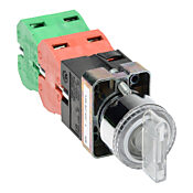 Селекторный переключатель: с пружинным возвратом в центр, 22 мм, 3-позиционный, рукоятка (PN# GCX1285-120L)